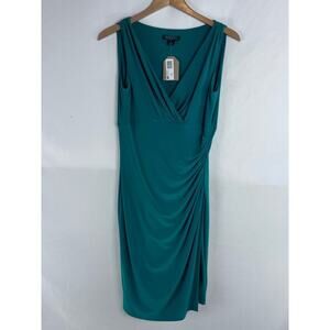 NEW Ralph Lauren Green Knee Length Mini‎ Cocktail Women's Dress Size 8